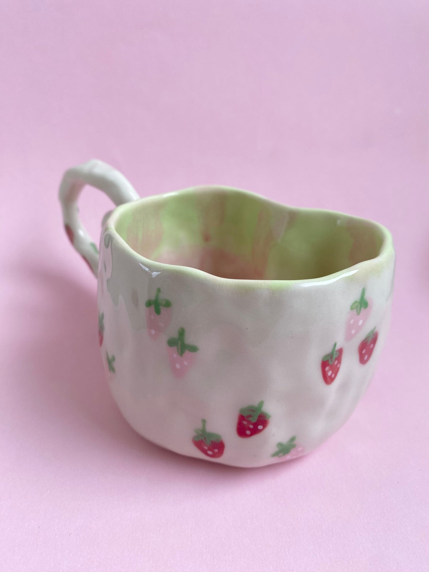 Handmade ceramic cat mug 🐱