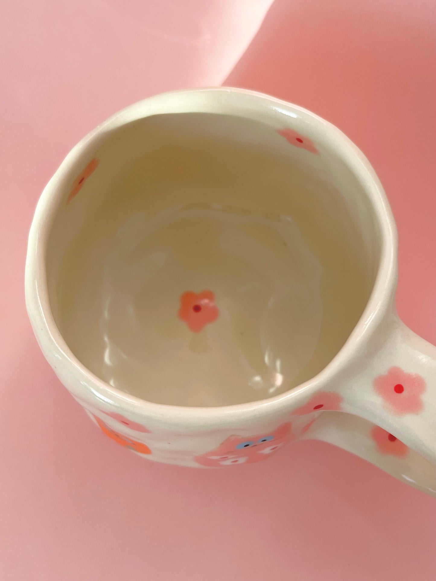 Handmade ceramic cat mug 🐱